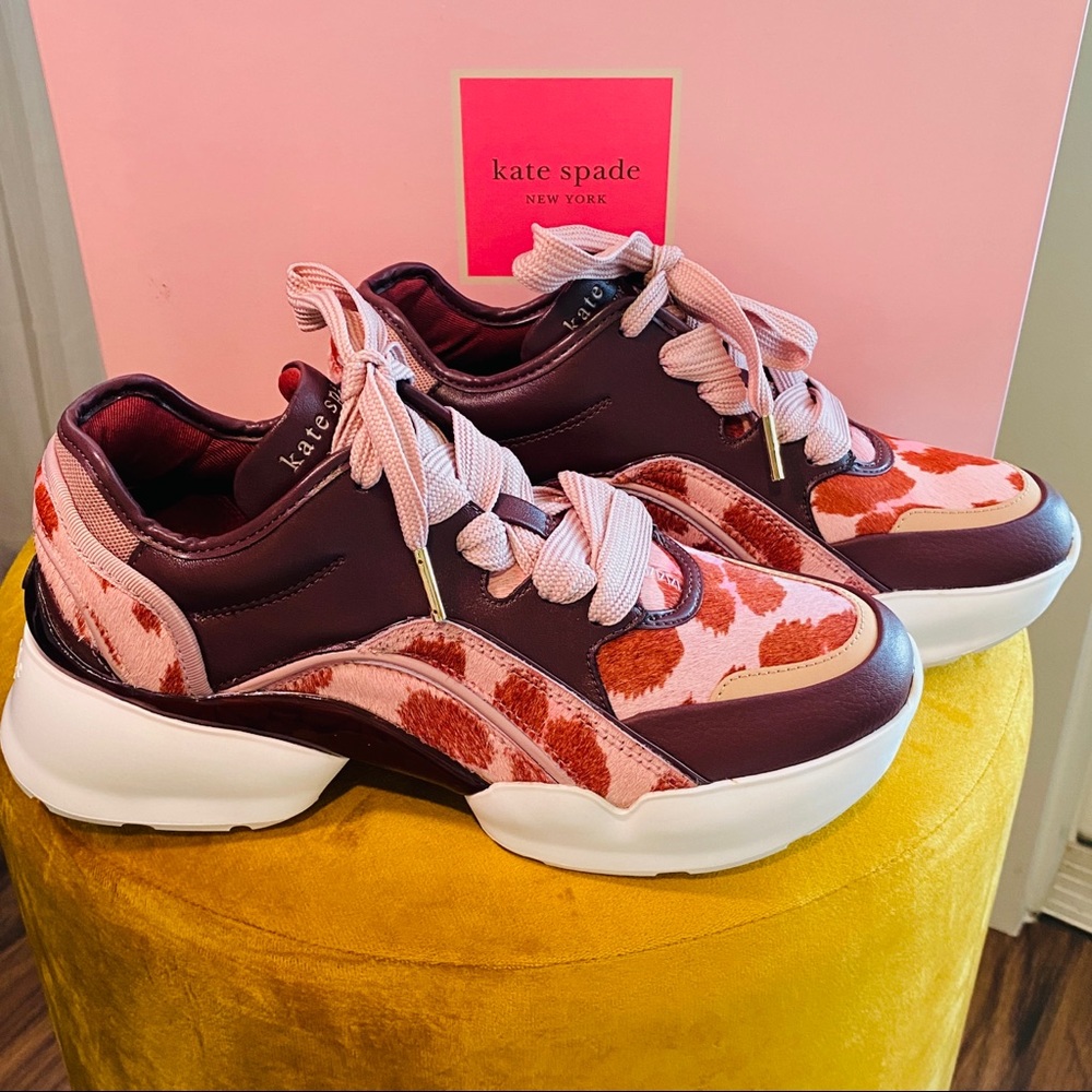 Kate Spade New York Womens Athletic Bulky Cloud Sneaker Multi Pink Sz 7.5 - Picture 8 of 10
